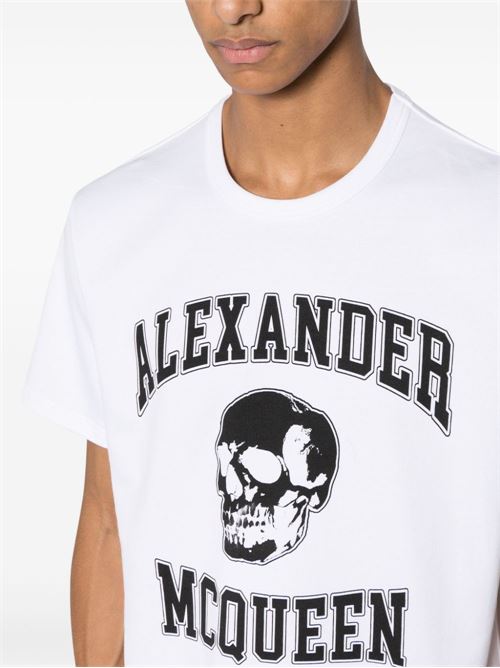 T-shirt con stampa ALEXANDER MCQUEEN | 759442QTAAW0909